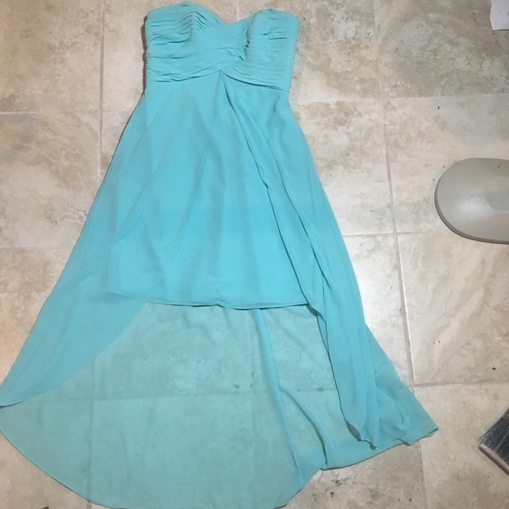 Strapless High Low Gown